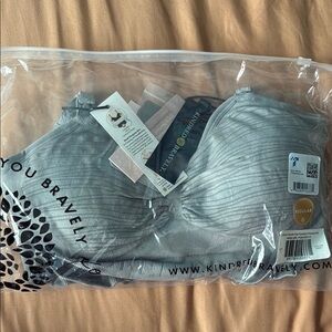 Kindred Bravely Maternity Soft Gray Nursing Bra Small Size